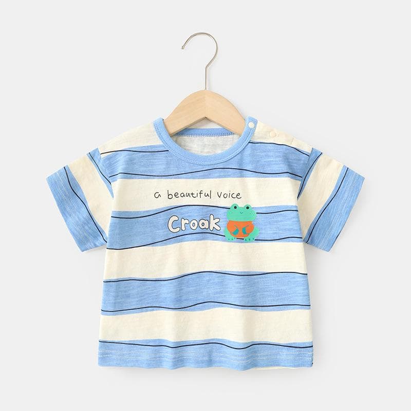 Baby Clothes Casual Short-sleeved T-shirts Summer Clothes Boys Girls Baby Children Children Summer Half-sleeved Tops 120cm