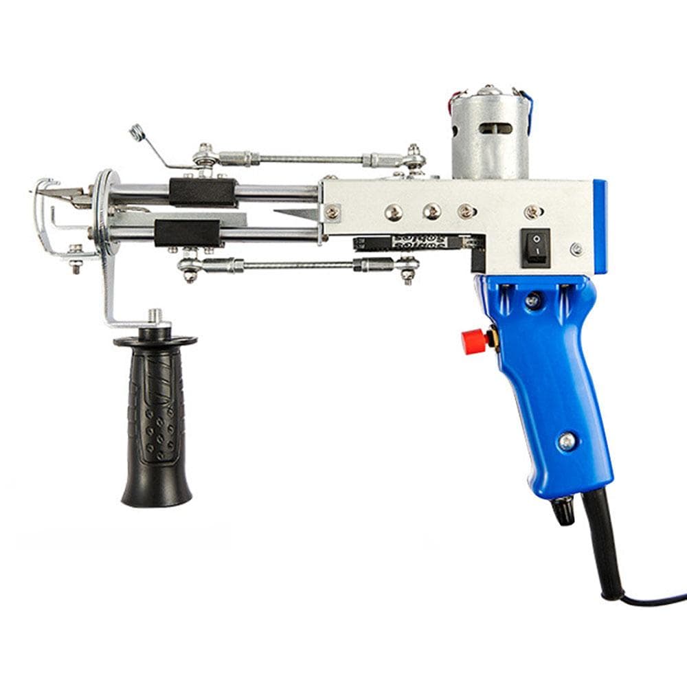 Electric Rug Carpet Tufting Weaving Machine Professional Flocking Device Industrial Embroidery Tool EU Plug blue