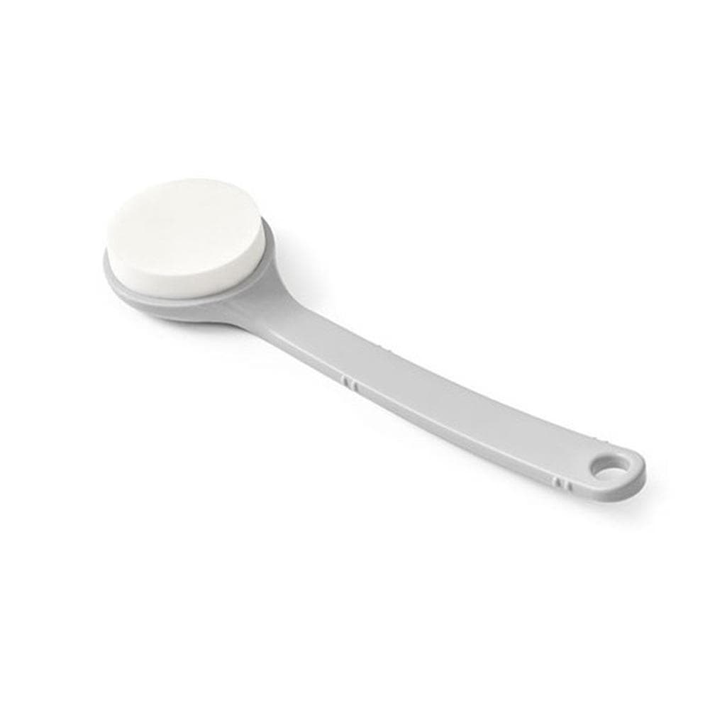 Long Handle Exfoliating Sponge Brush Bath Scrubber Back Body Scrub Exfoliation Cleaning Brush Bathroom Shower Brush grey