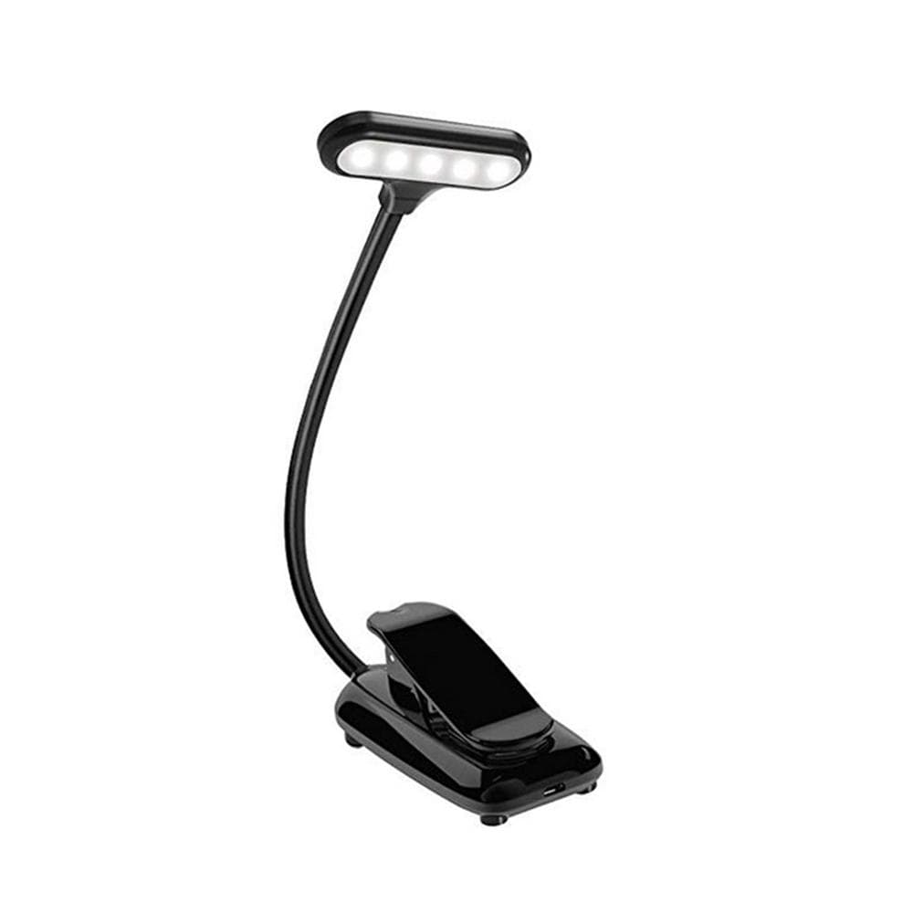 Music Score Light LED Desk Lamp with Clamp Professional Music Stand Light 3 Brightness Modes black