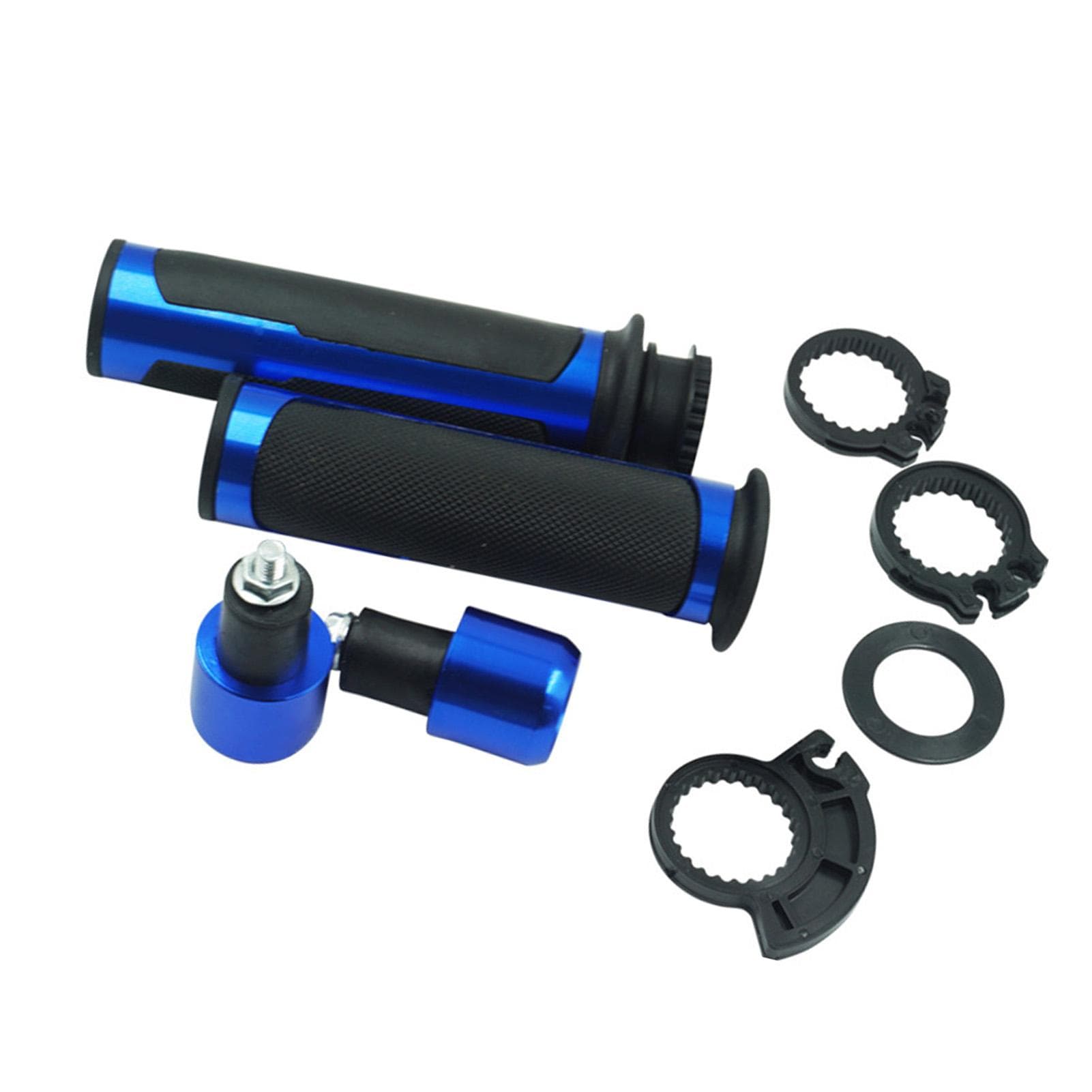 Motorcycle Throttle Handlebars Aluminum Alloy Rubber Anti Slip Comfortable Universal Hand Grips