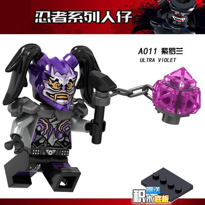 Ninja Figures Jay Kai Lloyd Nya Zane Cole Samurai X Master Wu Building Blocks Set Ninja Movie Action A011