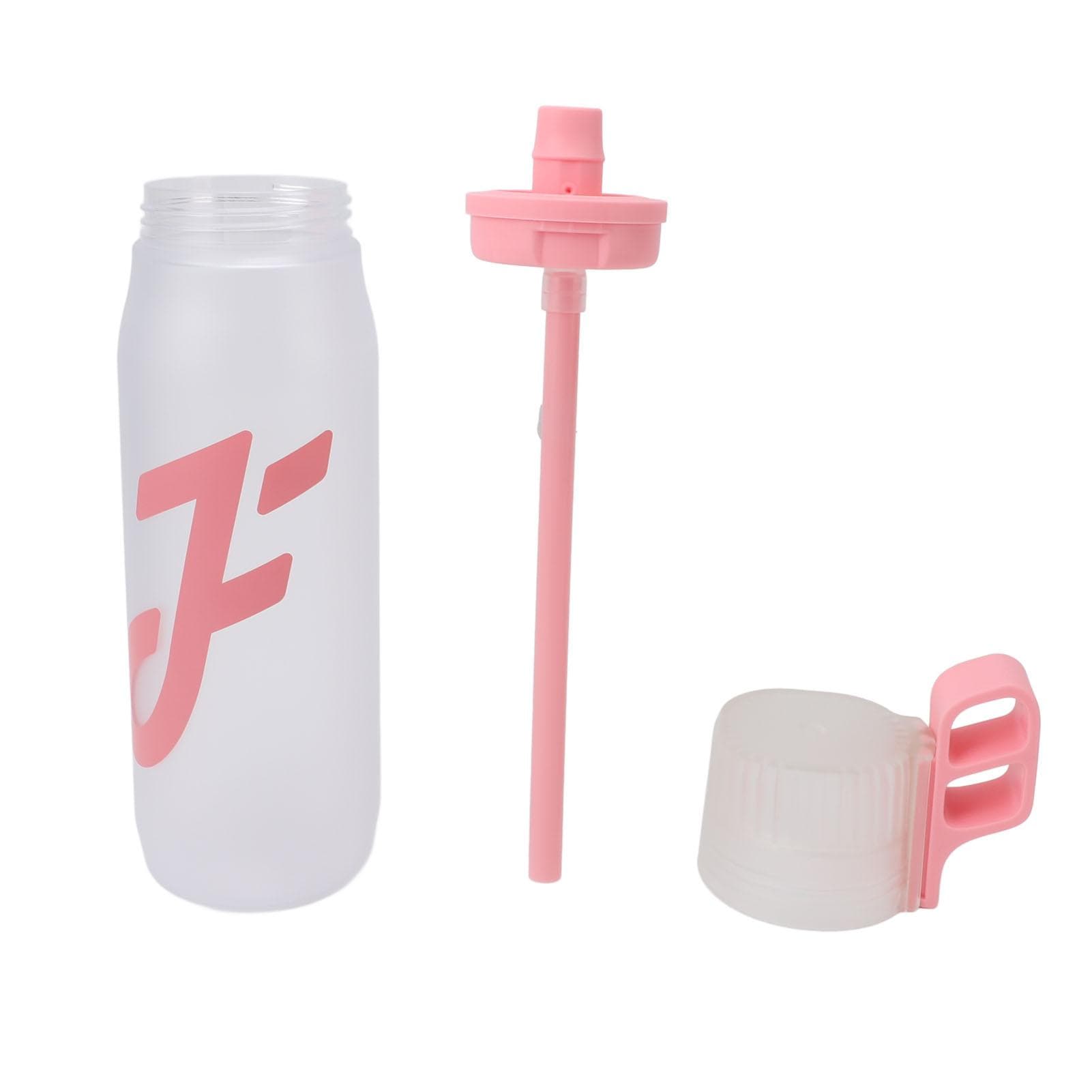 Air Water Up Bottle with Flavor Pods Straw Scent Fast Flowrate for Outdoor Sports Leak Proof 650ml pink