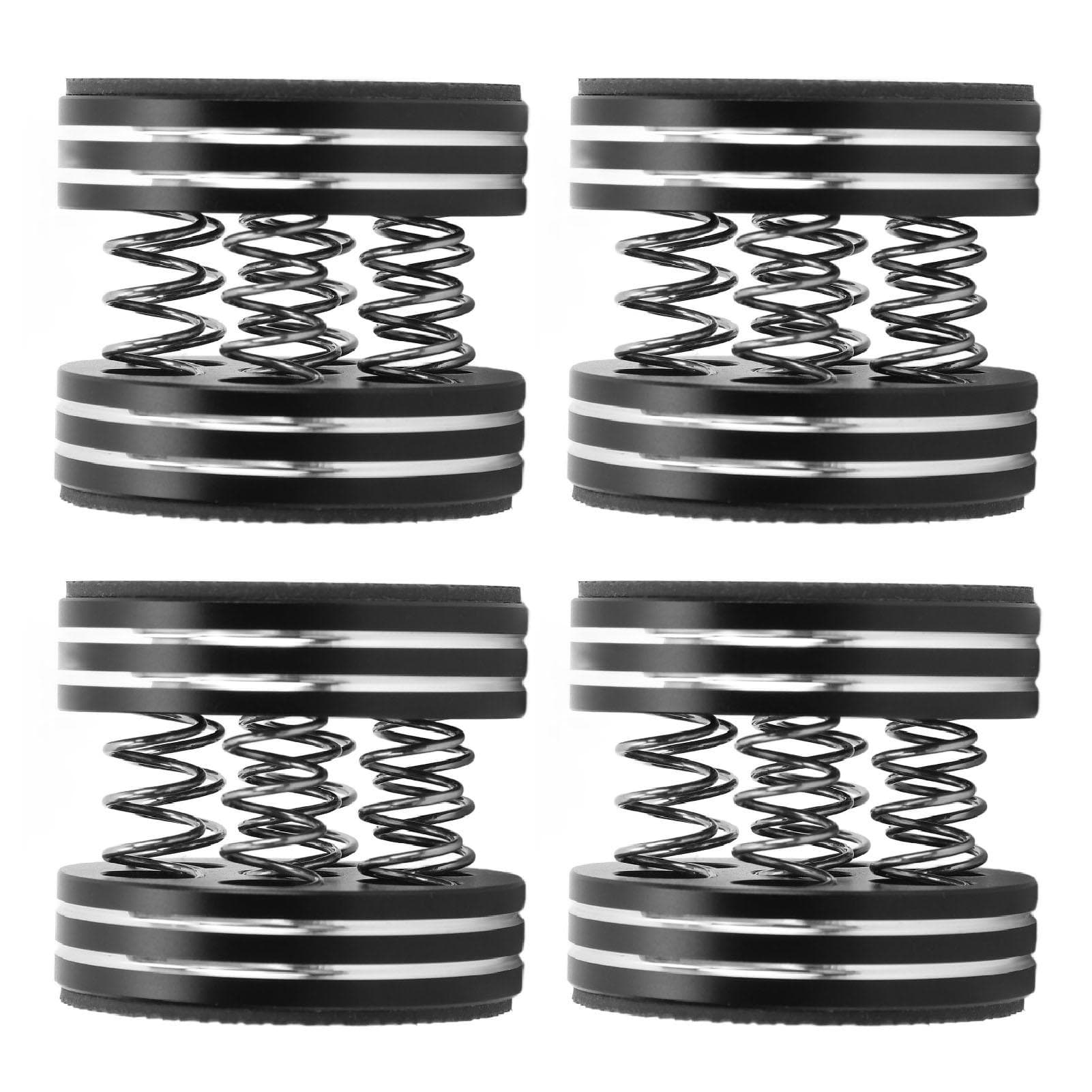 Speaker Isolation Feet Shock Absorbing Prevent Slip Spring HiFi Speaker Stand for Amplifier black