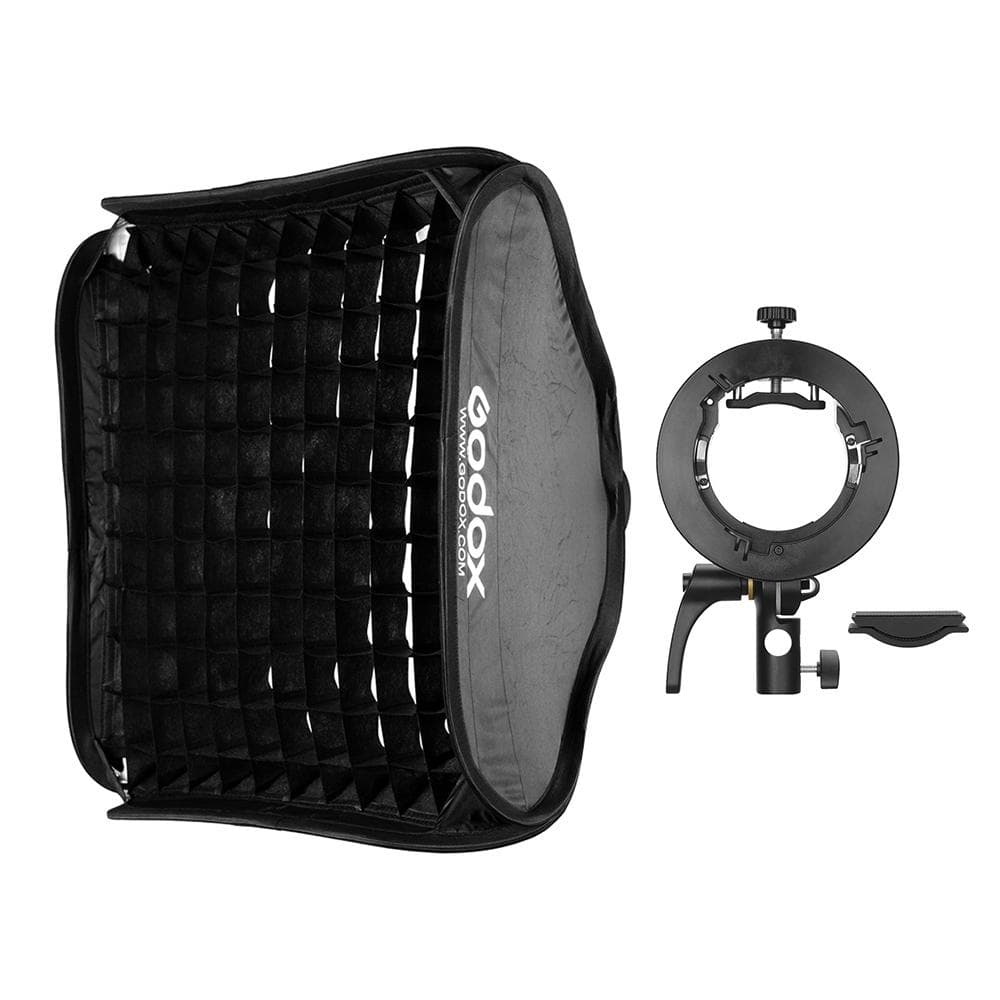 Godox 60 * 60cm/24 * 24inch Flash Softbox Diffuser Inner Grid with S2-type Bracket Bowens Mount With Grid
