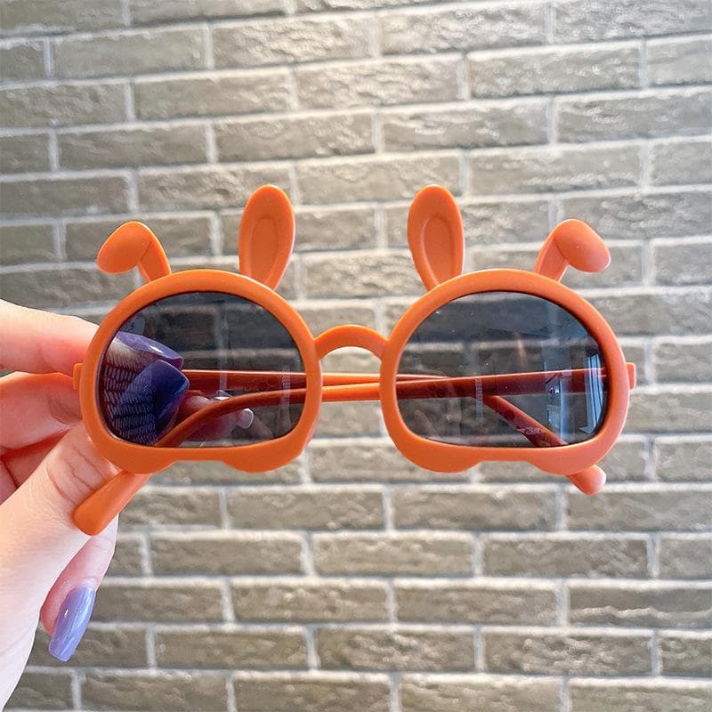 Kids Rabbit Ear Sunglasses UV400 Protection Cute Girl Baby Sun Glasses Fashion Children Eyewear Goggles As shown in the figu