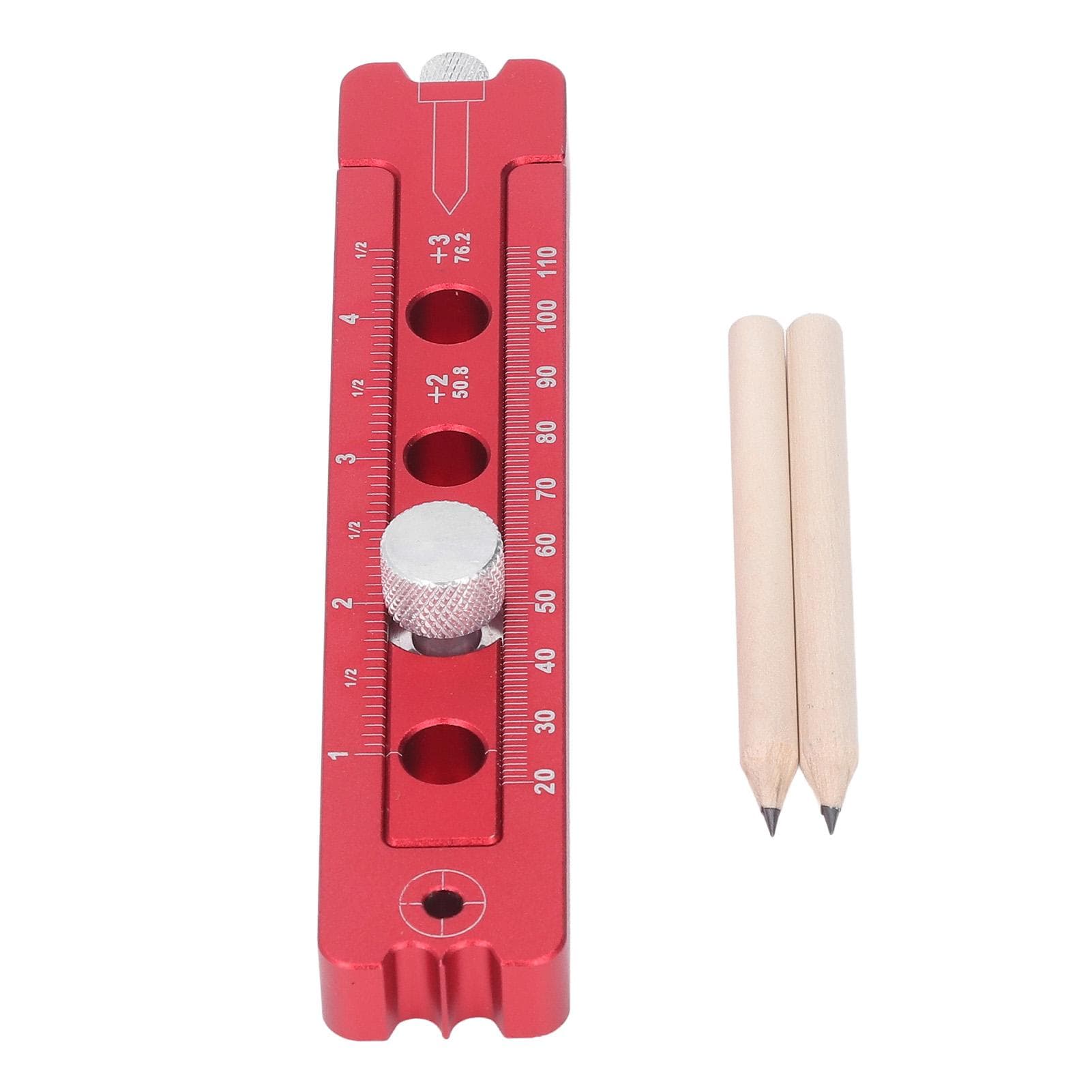 Woodworking Compass Adjustable Circular Drawing Tool British System with 2pcs Pencil