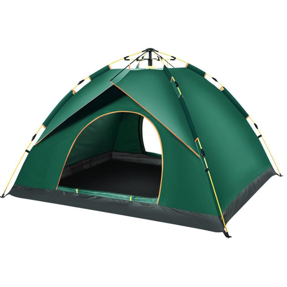 Outdoor Self-driving Travel Camping Tent Automatic Quick-opening Tent Portable Rainproof L green