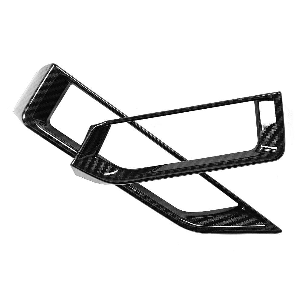 2PcsSet Carbon Fiber Style Front Side Air Vent Trim Fits for Nissan Sylphy Sentra 2020