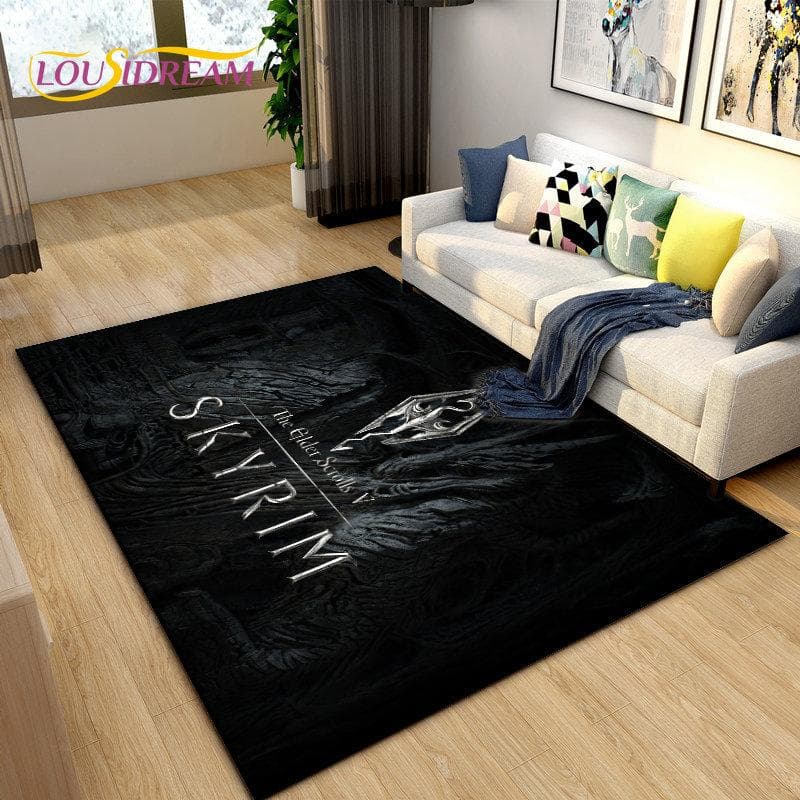 The Elder Scrolls Game Gamer Area Rug Large,Carpet Rug for Living Room Bedroom Sofa Doormat Decoration,kids Non-slip Floor Mat 60x90cm