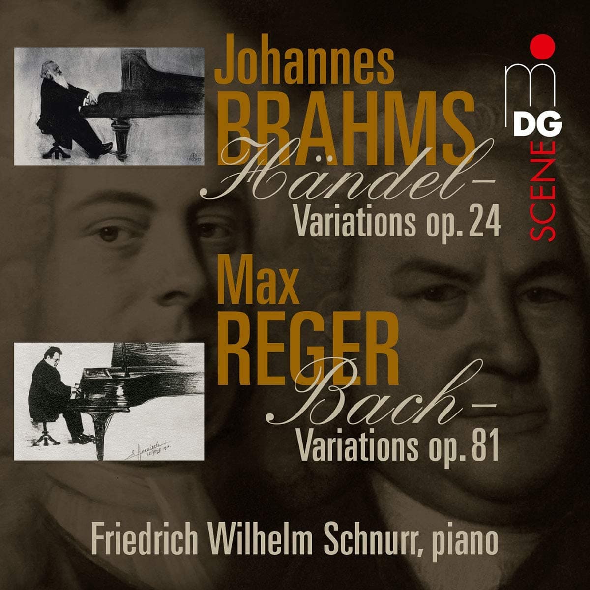 CD MAX REGER - Brahms/Reger: Variations & Fug MDG60401722 Germany Classical Used