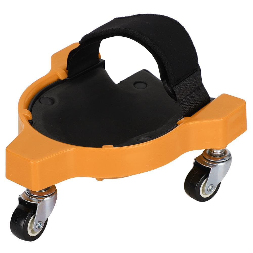 Multifunctional Sliding Knee Pad Labor-Saving Universal Wheel Woodworking Kneeling Pad(Yellow ) yellow