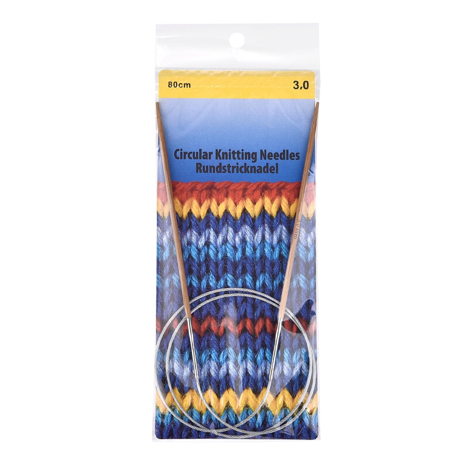 3-10mm Bamboo Knitting Needles Circular Stainless Steel Tube Hoop Knit Needles For Hand-Knitting Babies Sleeves Sock Accessories