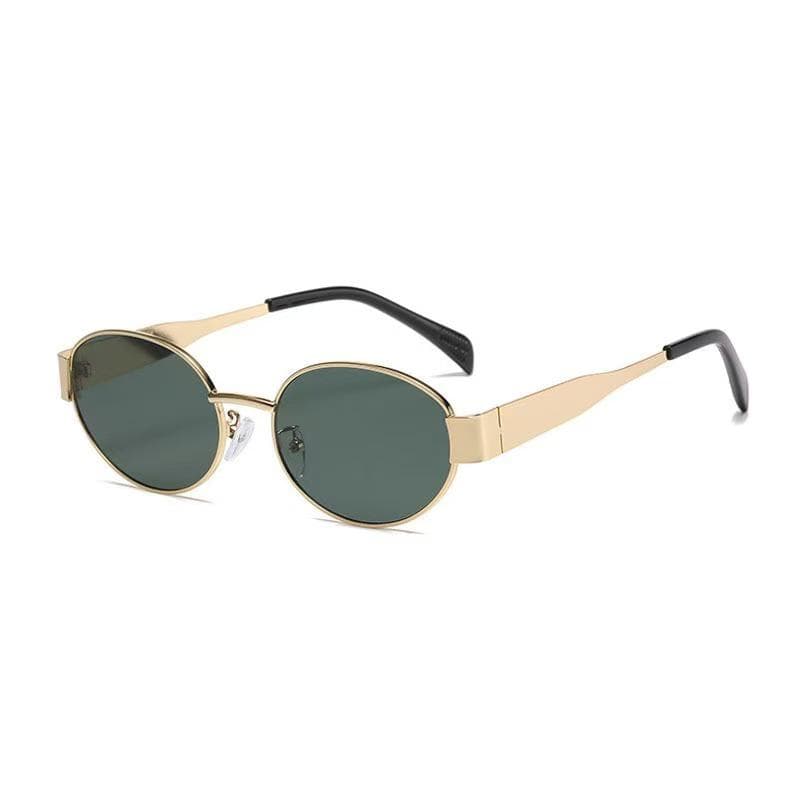 Y2K Oval Sunglasses Women Fashion Small Round Shades UV400 Protection Beach Accessories Female Eyewear Trendy Gafas De Sol 1PC