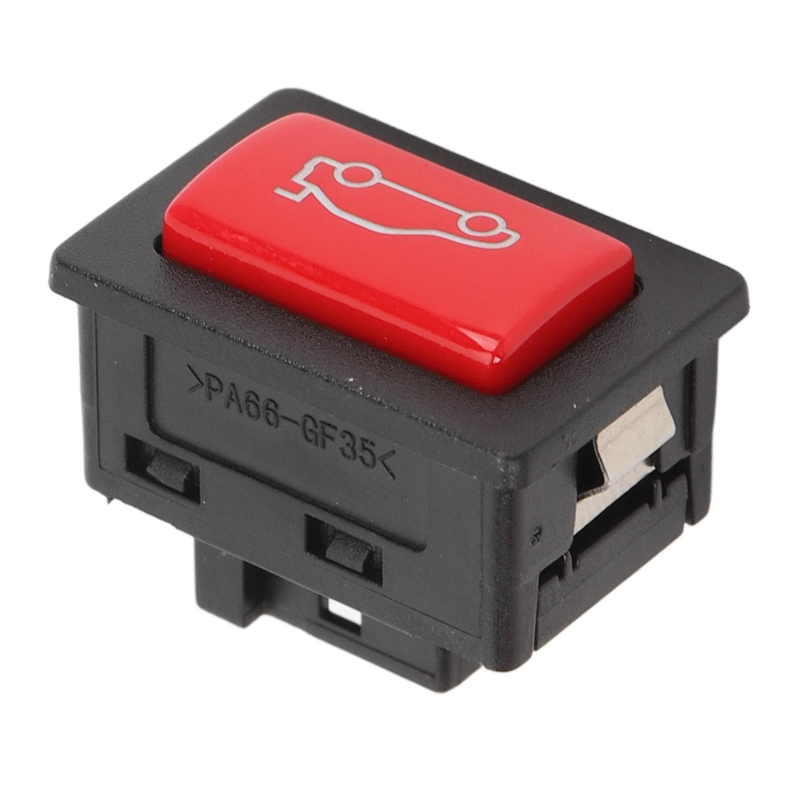 Rear Trunk Release Switch Button Fast Response Long Life ABS Tailgate Open Switch Button for 1 2 3 red