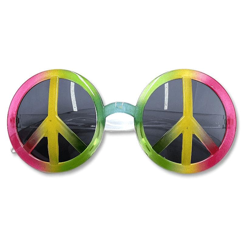New Peace Anti War Round Sunglasses for Women Men Circular Shades Sun Glasses Party Eyewear Fashion Trendy MULTI