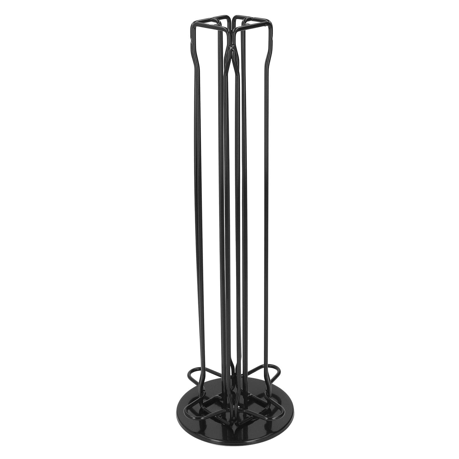 40 Capsule Coffee Pod Holder 360 Degree Rotating Carousel Storage Organizer Dispenser for Nespresso black