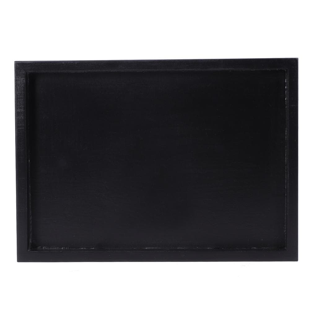 Multi Purpose Rectangular Wooden Tea Coffee Food Serving Tray for Home Restaurant 25x18x2cm
