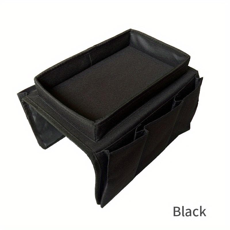 Sofa Armrest Storage Hanging Bag Remote Control Storage Finishing Bag Sundries Storage Bag Chair Side Hanging Bag 1pcs black