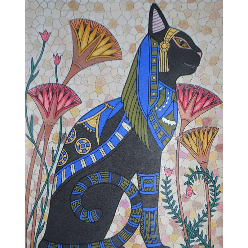 Diamond Painting cute Cat Embroidery Full Round Diamond Cross Stitch Rhinestone Mosaic Decor 20X30CM
