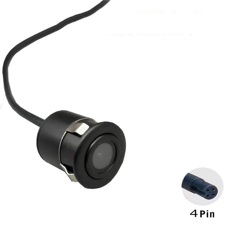 Round 18.5MM reversing camera tachograph 4-pin rear camera using car Starlight night vision full wave lens gold