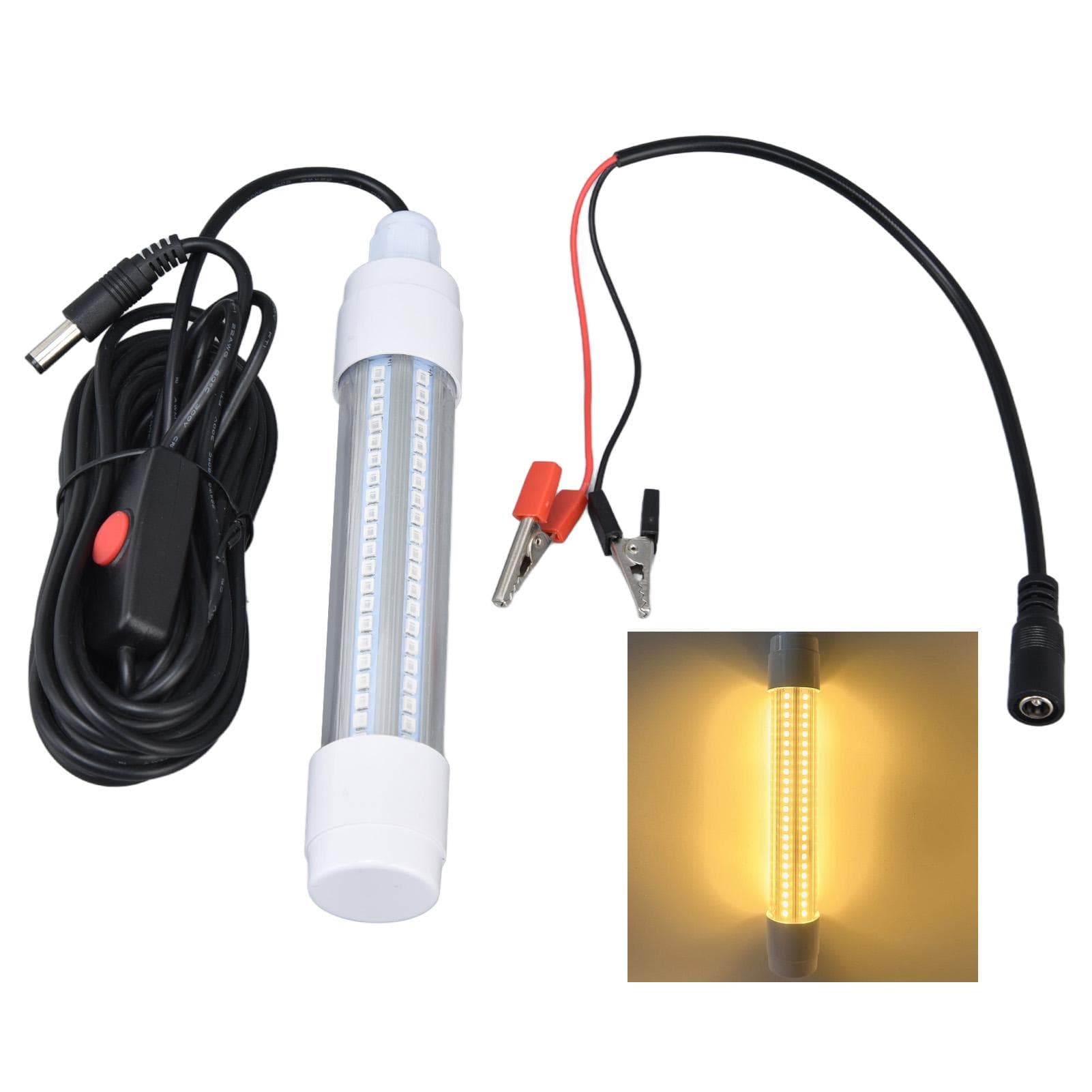 Fishing Light 126 LED IP68 Waterproof 1000lm Submersible Night Fish Finder Lamp 13W AC12?36VGreen