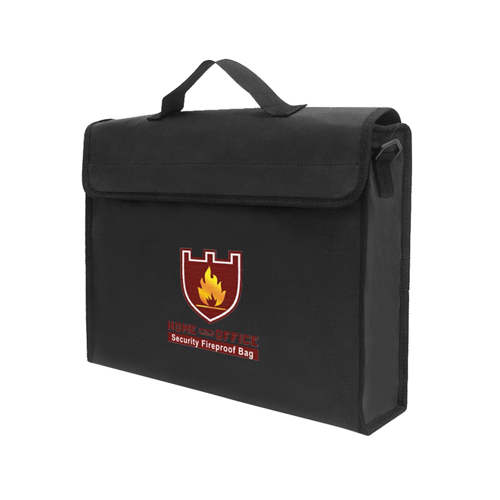 Fireproof Money Document File Bag Pouch Cash Bank Cards Passport Valuables Organizer Holder Safe 38 * 28 * 7.5cm