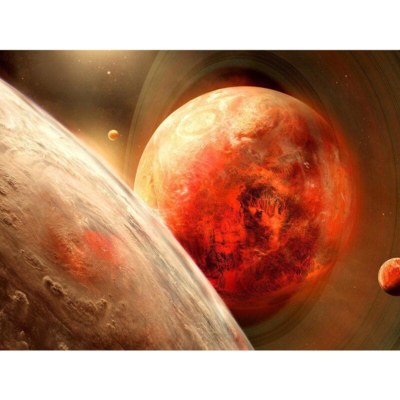 5D DIY Diamond Painting Full Round Scenic Planet Embroidery Sale Picture 20X30CM