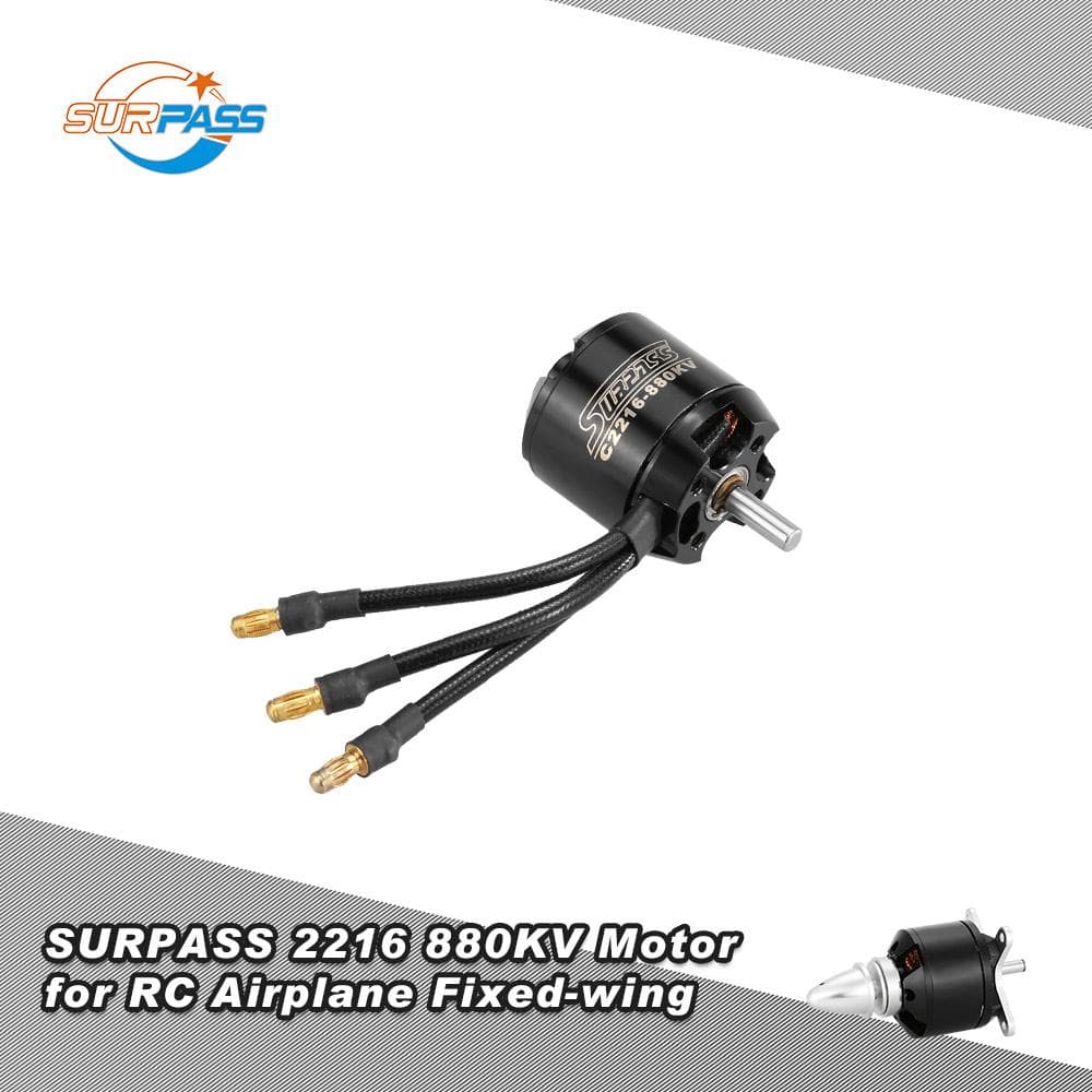Original SURPASS 2216 880KV 14 Poles Brushless Motor for RC Airplane