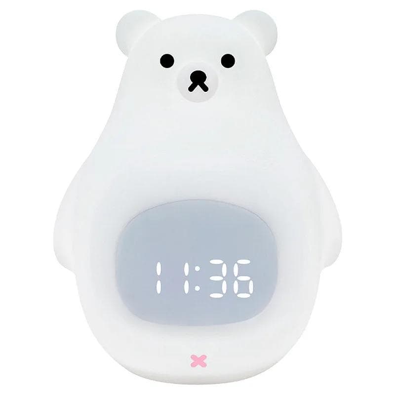 Novelty Extra Large White Bear Alarm Clock Light for Friends Charging Bedlight Bedroom Birthday Gift Cartoon Night Light