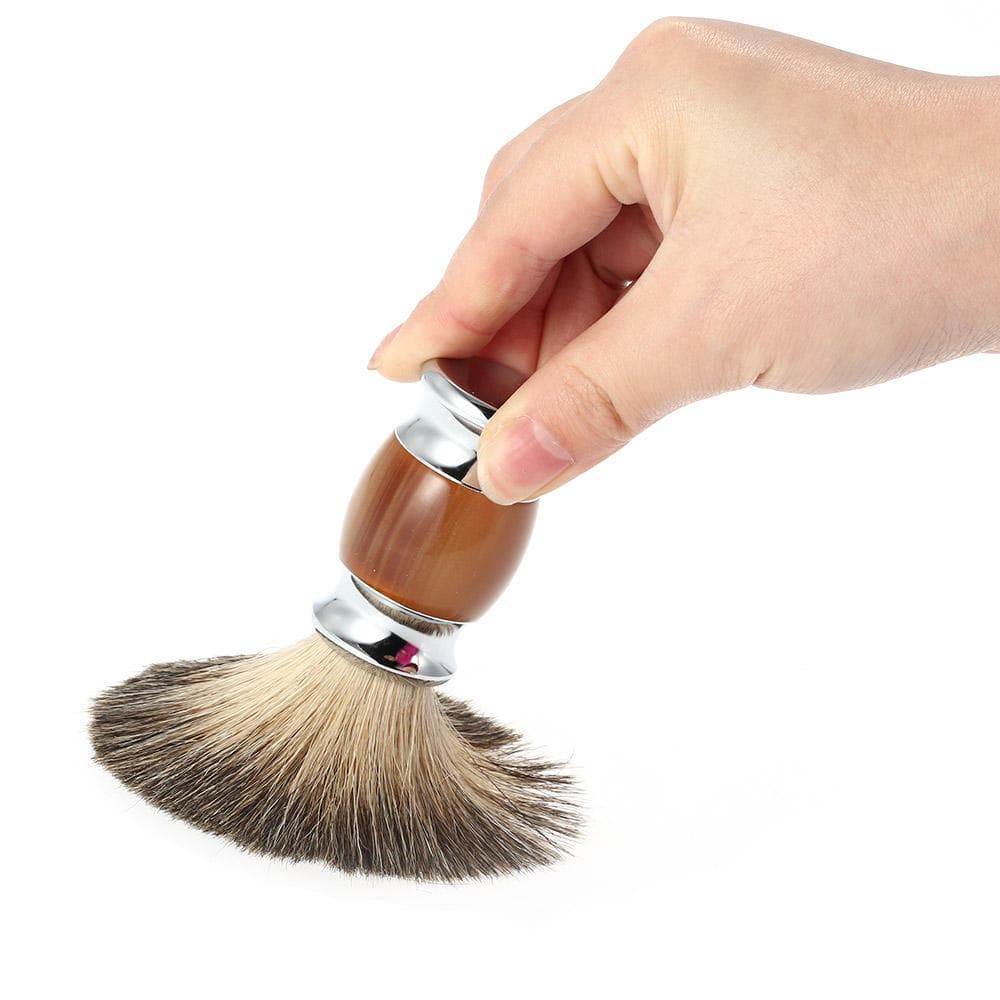 Pro Pure Badger Hair Shaving Brush Wooden Handle Men Facial Shave Tool