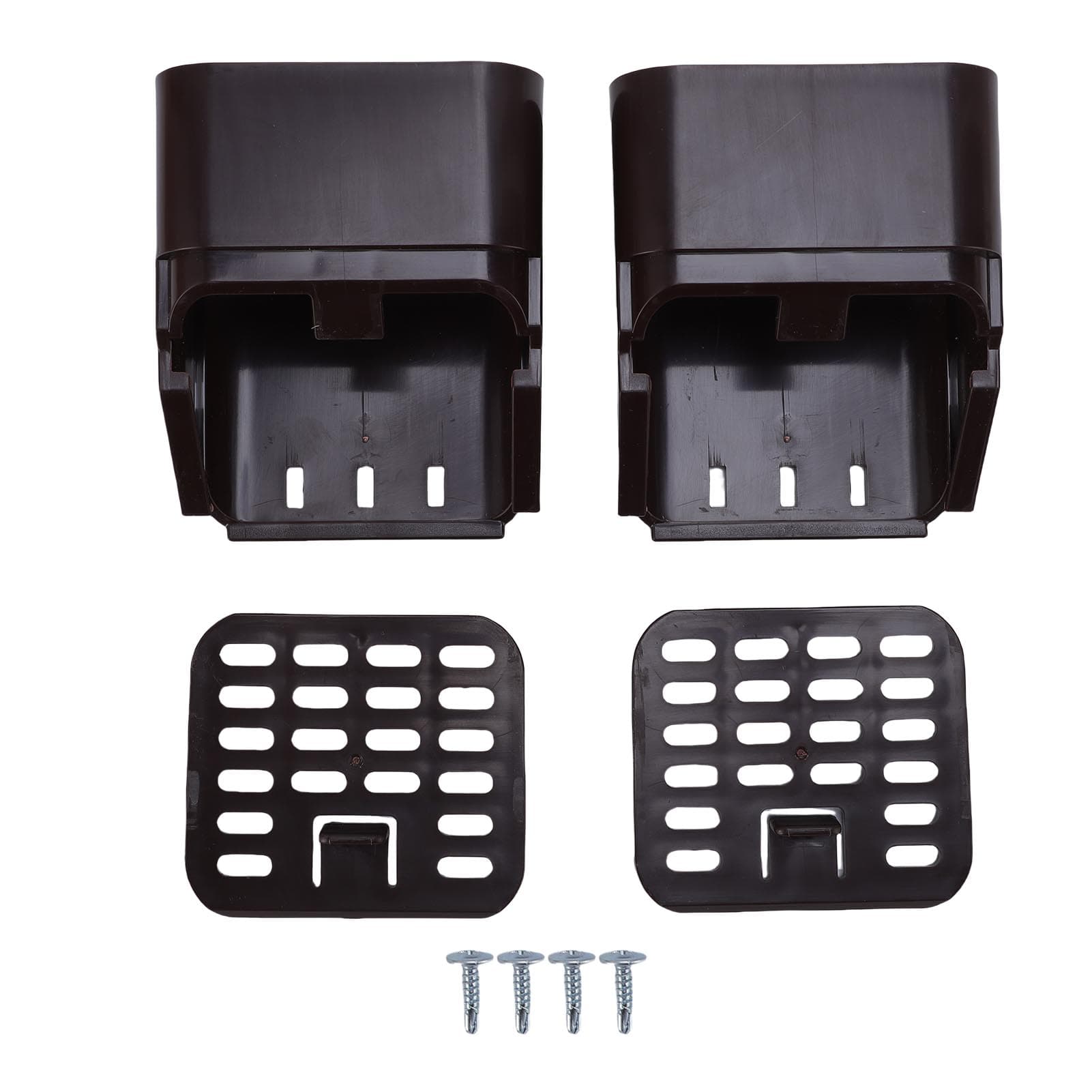 Gutter Downspout Connector Downspout Outlet Filter Guard for 3X4 Inch A Type Gutter White brown
