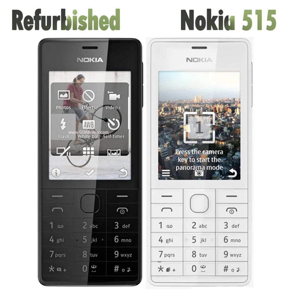 Refurbished Nokia Original Nokia 515 Dual SIM Mobile Phone With 2 SIM Simple Set gold
