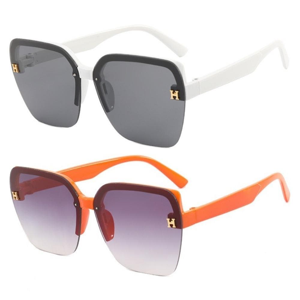 1PCS Retro Women Sunglasses Fashion Rimless Sun Glasses Shades Lady Cutting Lens Ladies Frameless Eyewear