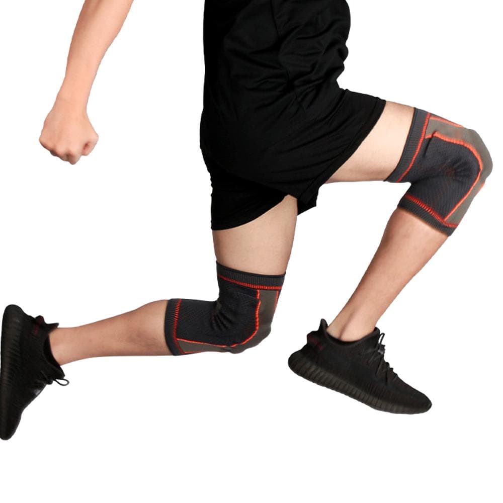 1Pcs Knee Brace Compression Sleeve Support with Patella Gel Pads , Side Stabilizers Pads for Running,Arthritis,Joint Pain Relief S