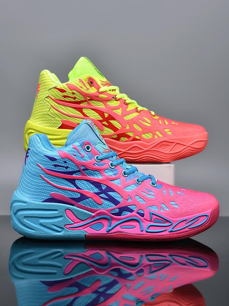 Men's Basketball Shoes Breathable Cushioning Non-Slip Wearable Runing Shoes Gym Training Athletic Basketball Sneakers for Women 44