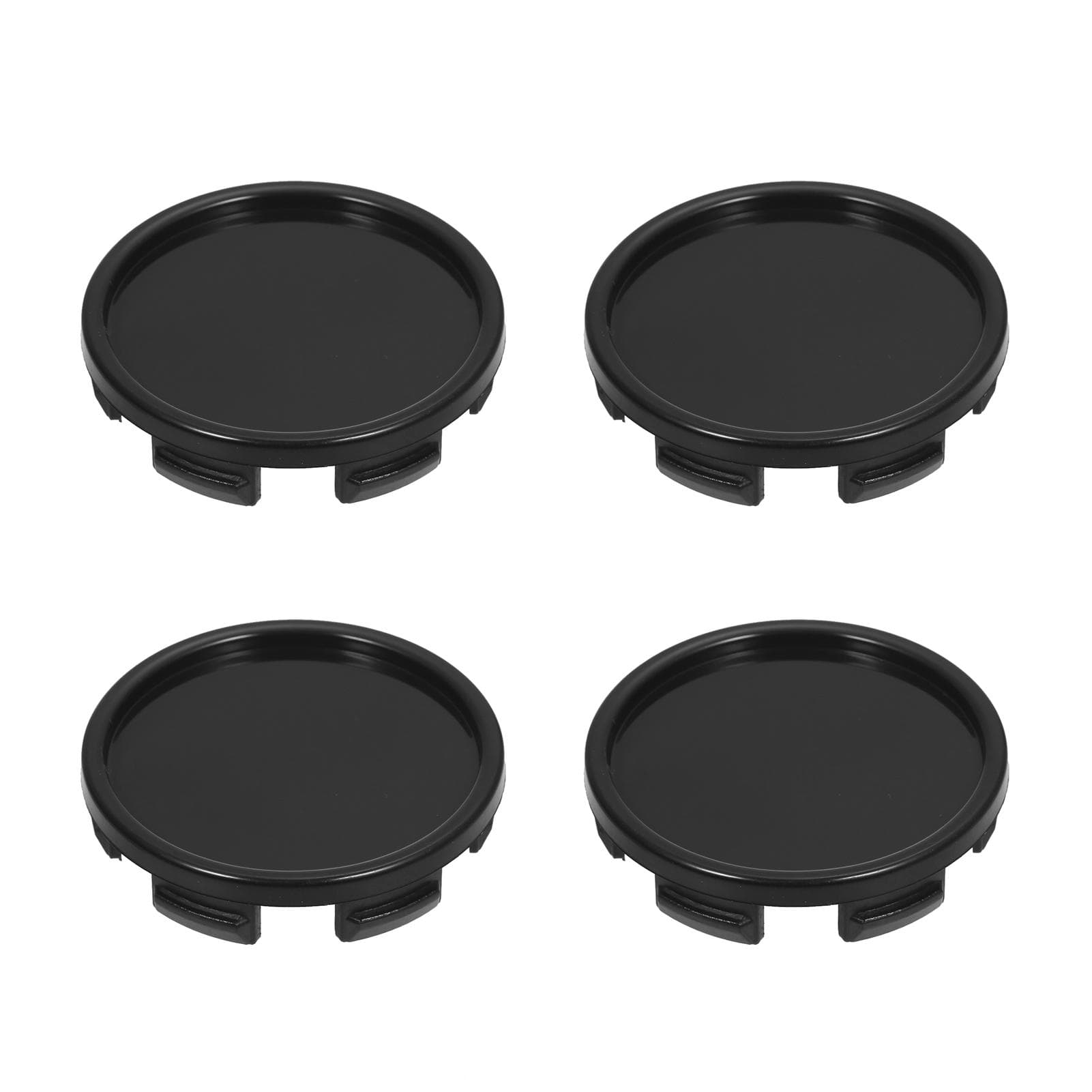 4PCS 55mm Car Wheel Center Caps Hub Tyre Rim Hub Cap Cover Universal ABS black