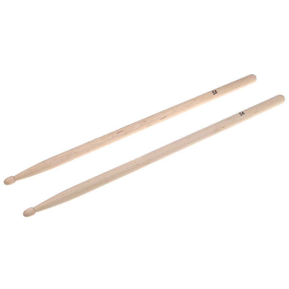 Pair 5A Practical Maple Wood Drum Sticks Drumsticks Music Band Accessories