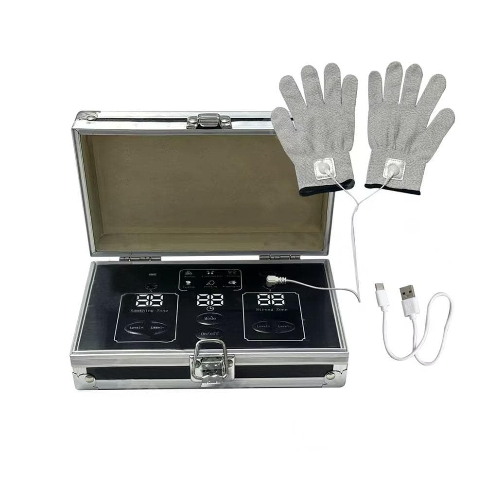 Mini Size Physiotherapy Instrument Fohoww Bioenergy Massage Machine Bioelectric Meridian Dredge Pulse Dds Bio Electric Massage 1 pcs
