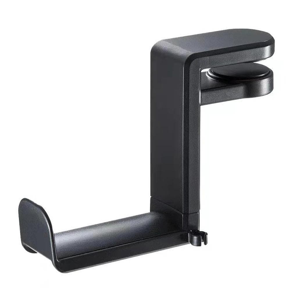 360° Rotating Headphone Stand Desktop Headset Holder PC Gaming Headset Desk Hanger Hook For Earphone Controller black