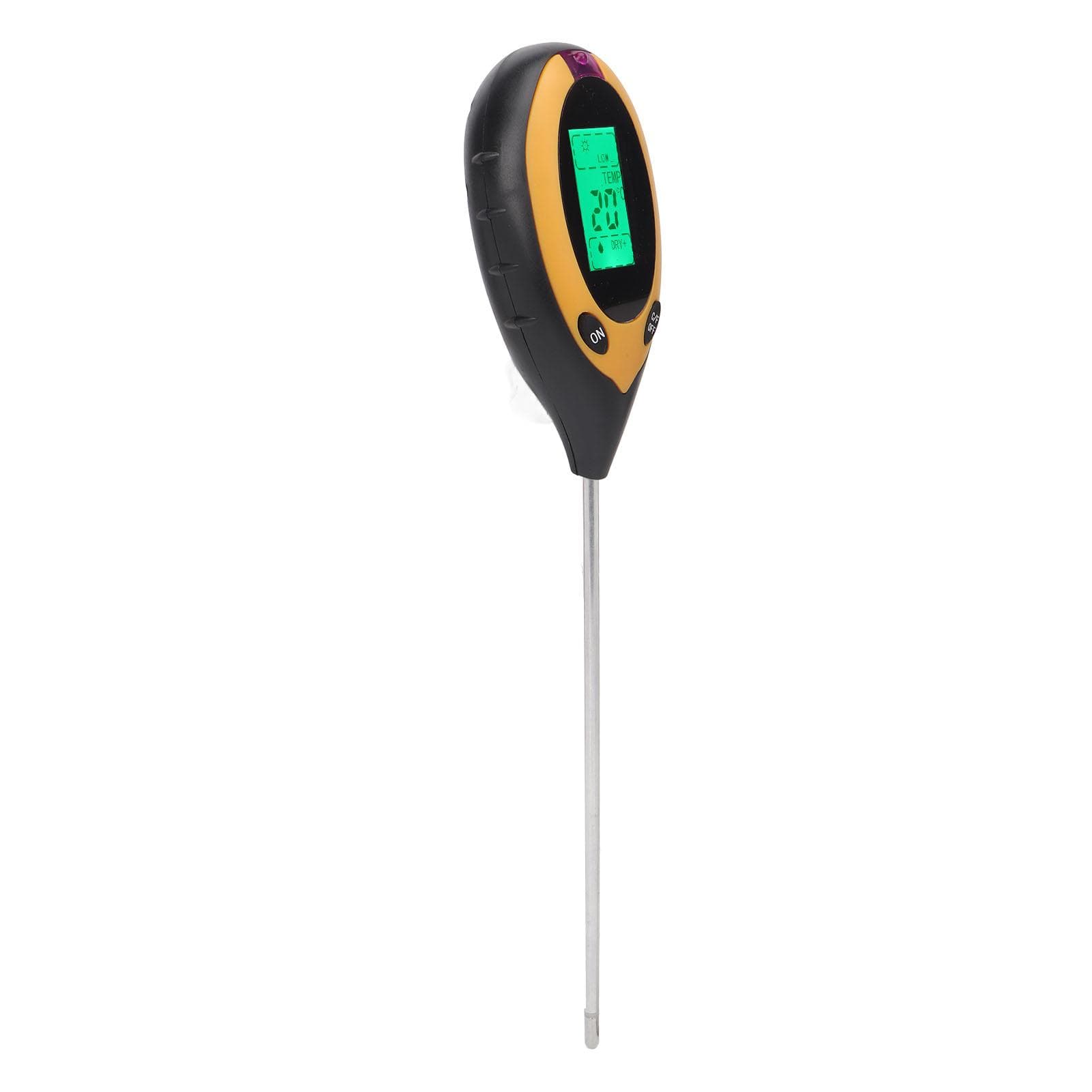4 in 1 Soil Meter High Accuracy Professional Single Pin Soil Moisture Meter Soil PH Meter for Lawn