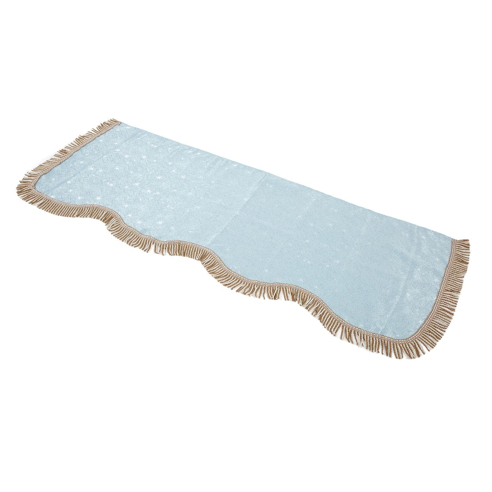 88 Key Piano Dust Proof Cloth Golden Velvet Keyboard Protective Cover with Tassel DecorationPink blue