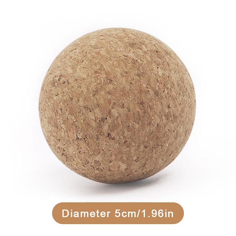 Cork Massage Ball Back Massage Foot Massager Yoga Ball Tension Release Therapy Myofascial Ball Relax Muscles Trigger Point 5cm