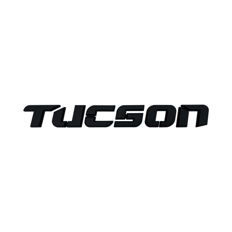 3d ABS Chrome Black Logo Tucson Emblem Letters Nameplate Decal Car Trunk Badge For Tucson Sticker Accessories