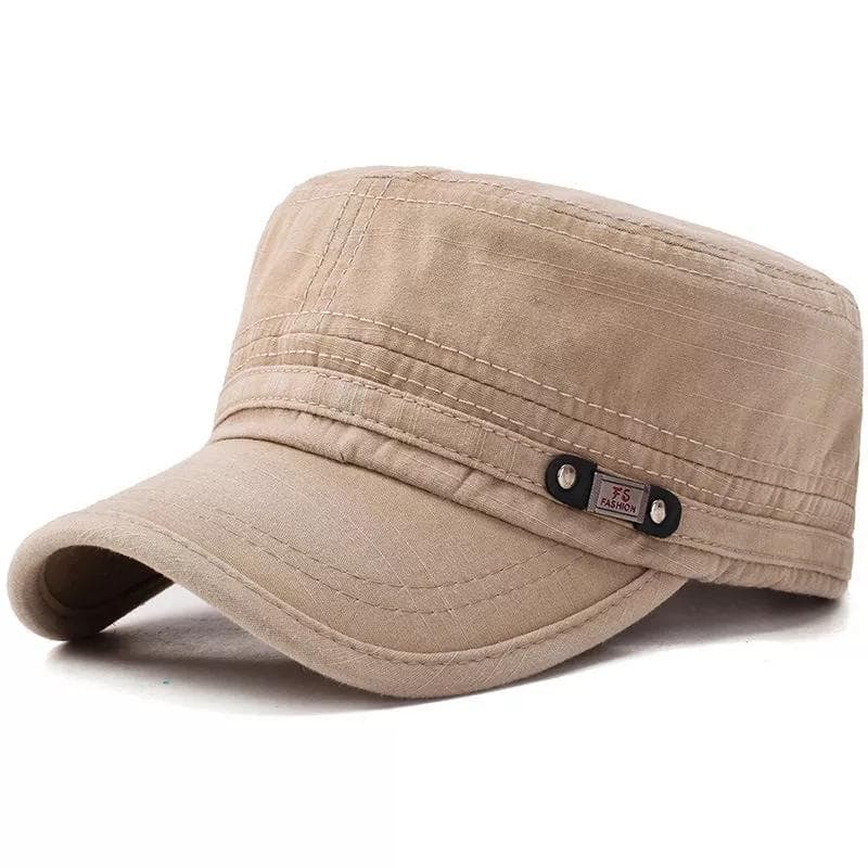 Men Retro Water Wash Baseball Cap Outdoor Flat Sun Protection Travel Hat Casual Sports Hip Hop Caps Adjustable Cowboy Hats khaki