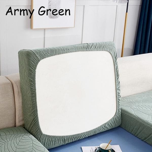 Multi-size Waterproof Sofa Seat Cover Jacquard Elastic Sofa Cushion Cover Sofa Cover 150-190cm light green