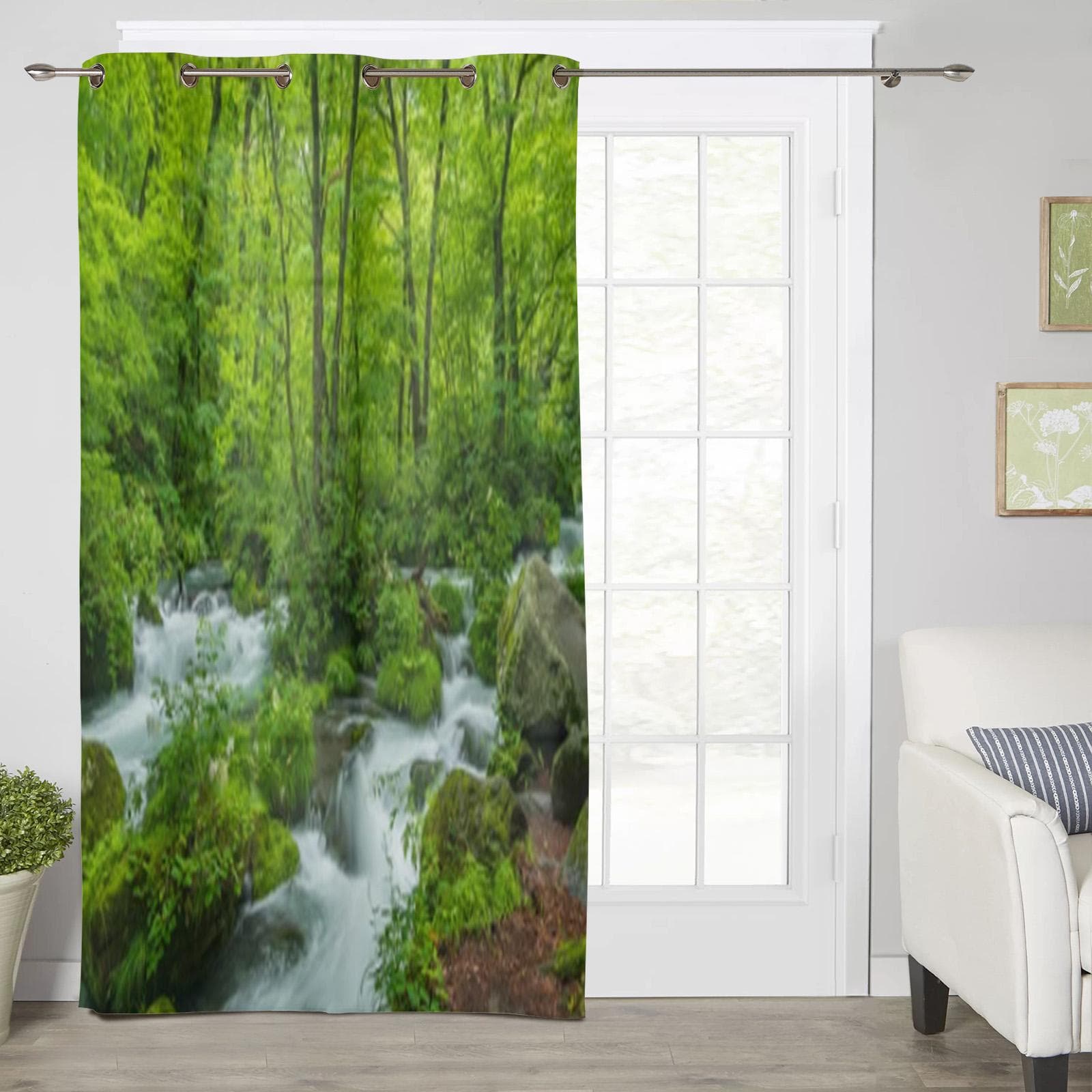 Abstract Pattern With Colorful Game Window Curtain For Kids Room Home Blinds Curtains For Living Room Bedroom Window Drapes 135W x 60H(cm) x1