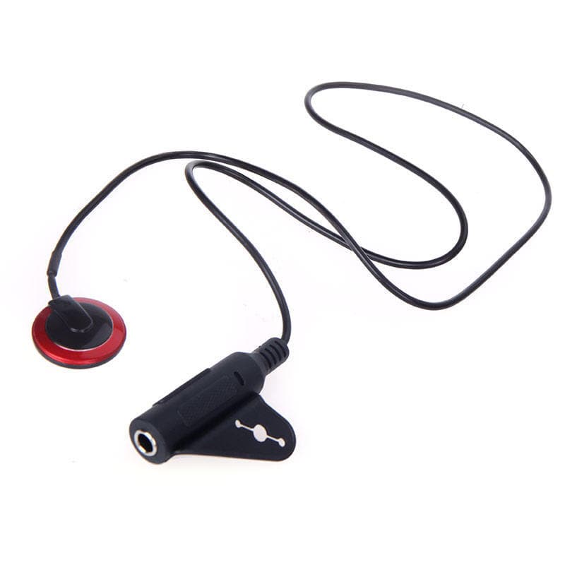 Piezo Contact Microphone Pickup for Guitar Violin Banjo Mandolin Ukulele red/black