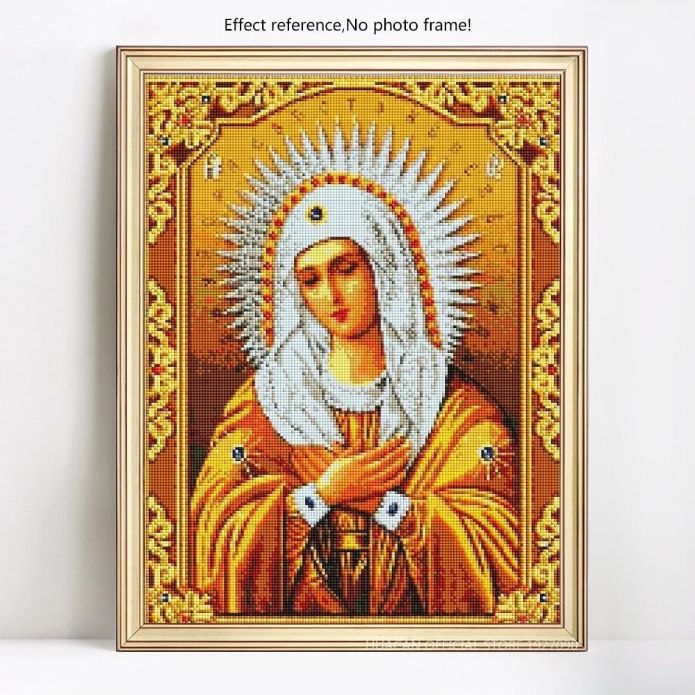 5D DIY Diamond Embroidery Religion Icon Diamond Painting Full Round Pictures Of Rhinestones Diamond 20X30