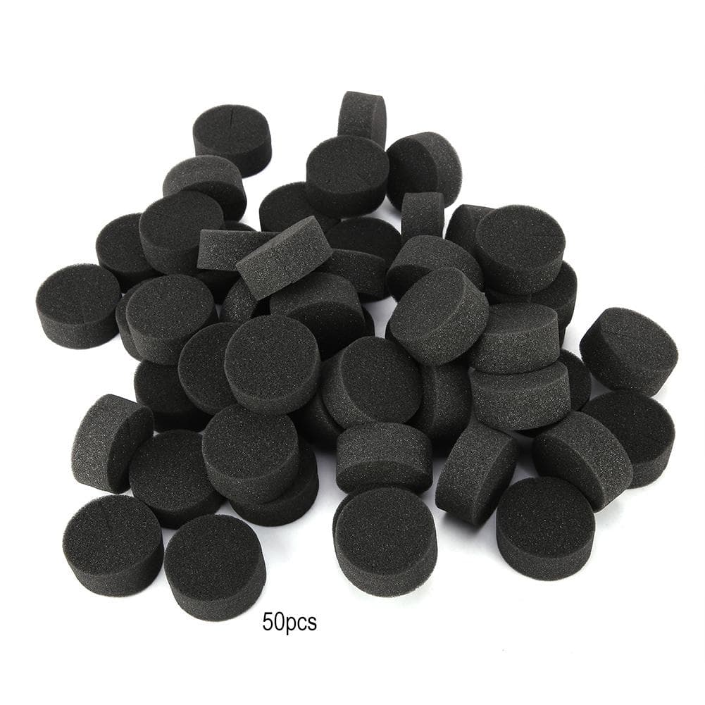 50pcs Soilless Hydroponic Sponge Planting Seedling Sponges for Greenhouse (Black) black